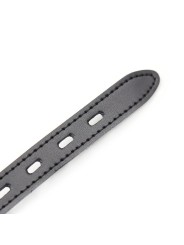 OHMAMA FETISH MORDAZA SILICONA CON CORREA PIEL CANDADO INCLUIDO