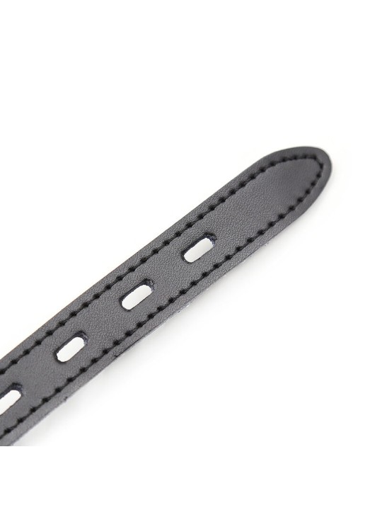 OHMAMA FETISH MORDAZA SILICONA CON CORREA PIEL CANDADO INCLUIDO