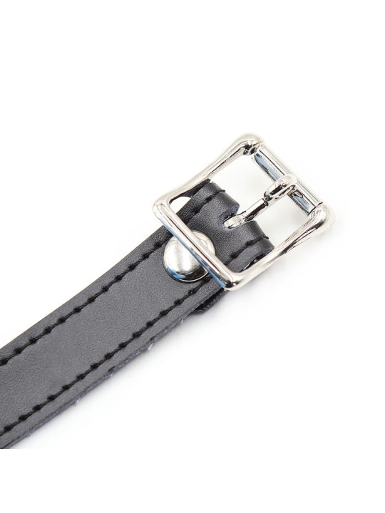 OHMAMA FETISH MORDAZA SILICONA CON CORREA PIEL CANDADO INCLUIDO