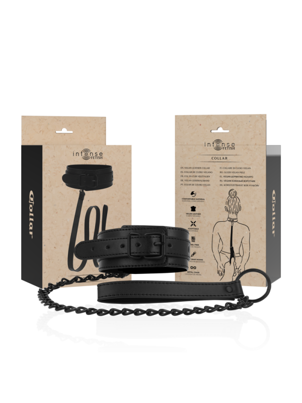INTENSE FETISH COLLAR DE CUERO VEGANO
