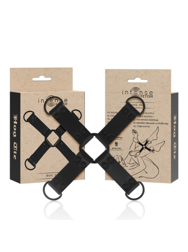 INTENSE FETISH ENGANCHE MULTIPLE PARA MANOS Y PIES DE CUERO VEGANO