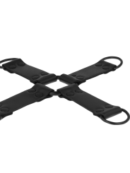 INTENSE FETISH ENGANCHE MULTIPLE PARA MANOS Y PIES DE CUERO VEGANO