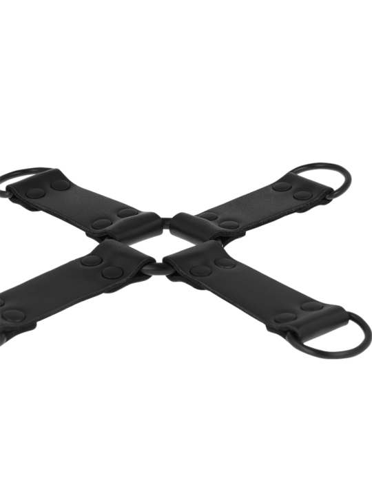 INTENSE FETISH ENGANCHE MULTIPLE PARA MANOS Y PIES DE CUERO VEGANO