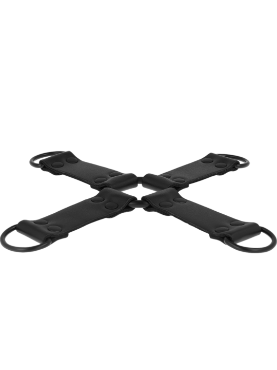 INTENSE FETISH ENGANCHE MULTIPLE PARA MANOS Y PIES DE CUERO VEGANO