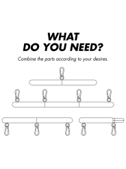 FETISH SUBMISSIVE BONDAGE BARRA SEPARADORA AJUSTABLE 4 PIEZAS