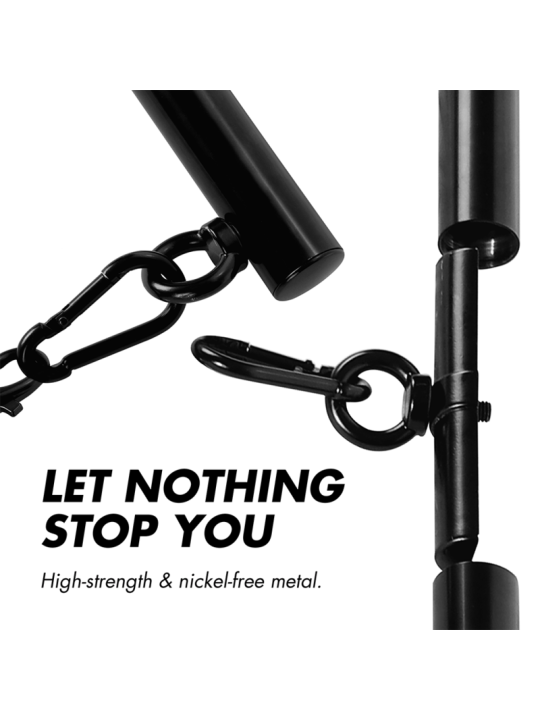 FETISH SUBMISSIVE BONDAGE BARRA SEPARADORA AJUSTABLE 4 PIEZAS