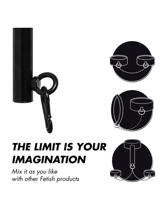 FETISH SUBMISSIVE BONDAGE BARRA SEPARADORA AJUSTABLE 4 PIEZAS