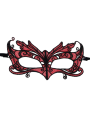 QUEEN LINGERIE ANTIFAZ DE ENCAJE DETALLES ROJO