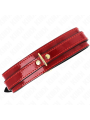 KINK COLLAR AJUSTABLE ROJO VINO DETALLES DORADOS 29 425 CM X 4 CM