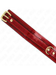 KINK COLLAR AJUSTABLE ROJO VINO DETALLES DORADOS 29 425 CM X 4 CM