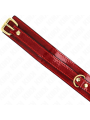 KINK COLLAR AJUSTABLE ROJO VINO DETALLES DORADOS 29 425 CM X 4 CM