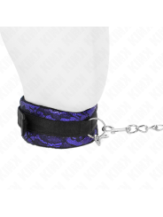 KINK COLLAR CON CORREA 105 CM CORTO DE ENCAJE DE TERCIOPELO CON RIBETE DE NAILON 44 X 55 CM