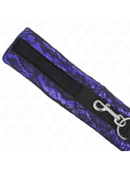 KINK COLLAR CON CORREA 105 CM CORTO DE ENCAJE DE TERCIOPELO CON RIBETE DE NAILON 44 X 55 CM