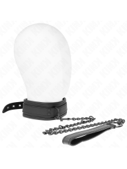 KINK COLLAR CON CORREA 78 CM BONDAGE DE NEOPRENO MODELO 1 AJUSTABLE 375 X 495 CM