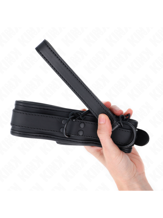 KINK COLLAR CON CORREA 78 CM BONDAGE DE NEOPRENO MODELO 1 AJUSTABLE 375 X 495 CM