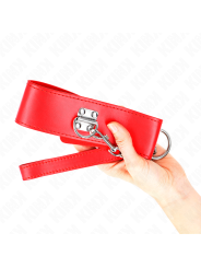 KINK COLLAR CON CORREA 65 CM ANCHO ROJO AJUSTABLE 335 41 CM X 5 CM