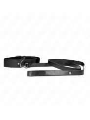 KINK COLLAR CON CORREA 116 CM FINO NEGRO AJUSTABLE 32 50 CM X 8 CM