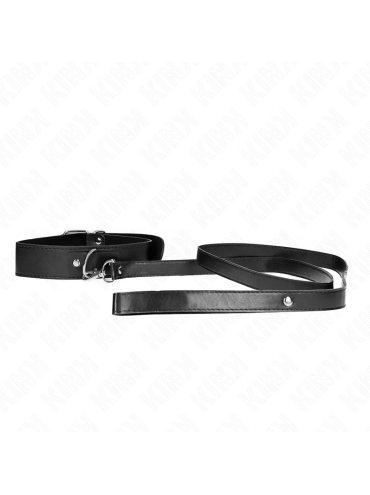 KINK COLLAR CON CORREA 116 CM FINO NEGRO AJUSTABLE 32 50 CM X 8 CM