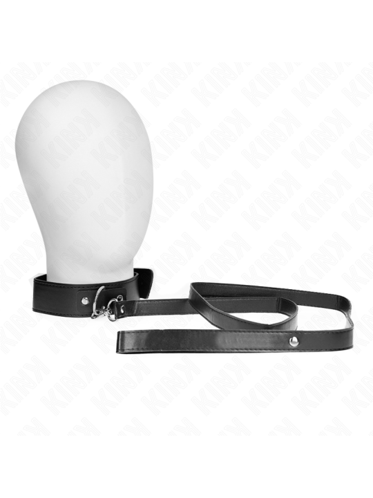 KINK COLLAR CON CORREA 116 CM FINO NEGRO AJUSTABLE 32 50 CM X 8 CM