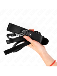 KINK COLLAR CON CORREA 116 CM FINO NEGRO AJUSTABLE 32 50 CM X 8 CM
