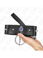KINK COLLAR CON CORREA 65 CM CON DIAMANTES AZULES AJUSTABLE 36 43 CM X 5 CM