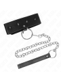 KINK COLLAR CON CORREA 65 CM CON TACHUELAS PLATEADAS MODELO 2 AJUSTABLE 36 43 CM X 5 CM