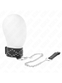 KINK COLLAR CON CORREA 65 CM CON TACHUELAS PLATEADAS MODELO 3 AJUSTABLE 36 43 CM X 5 CM