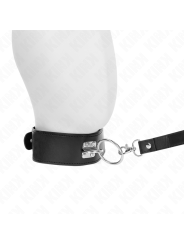 KINK COLLAR CON CORREA 116 CM CON TACHUELAS CORREA POLIPIEL 50 X 5 CM