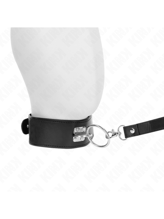 KINK COLLAR CON CORREA 116 CM CON TACHUELAS CORREA POLIPIEL 50 X 5 CM