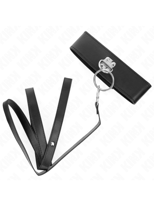 KINK COLLAR CON CORREA 116 CM CON TACHUELAS CORREA POLIPIEL 50 X 5 CM
