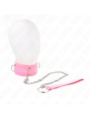 KINK COLLAR CON CORREA 65 CM CON RESTRICCIONES ROSA AJUSTABLE 36 42 CM X 55 CM