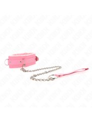 KINK COLLAR CON CORREA 65 CM CON RESTRICCIONES ROSA AJUSTABLE 36 42 CM X 55 CM