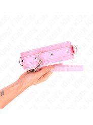 KINK COLLAR CON CORREA 65 CM CON RESTRICCIONES ROSA AJUSTABLE 36 42 CM X 55 CM