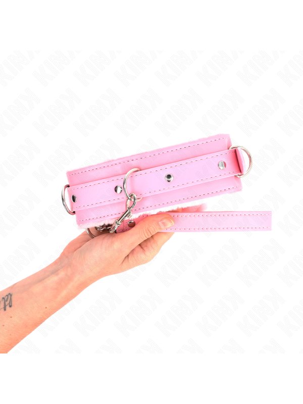 KINK COLLAR CON CORREA 65 CM CON RESTRICCIONES ROSA AJUSTABLE 36 42 CM X 55 CM