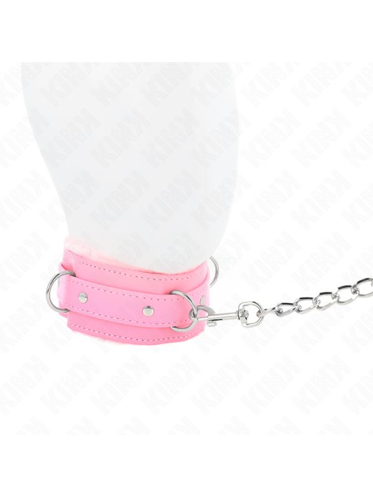 KINK COLLAR CON CORREA 65 CM CON RESTRICCIONES ROSA AJUSTABLE 36 42 CM X 55 CM