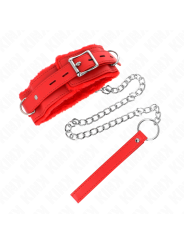 KINK COLLAR CON CORREA 65 CM CON RESTRICCIONES ROJO AJUSTABLE 36 42 CM X 55 CM