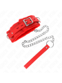 KINK COLLAR CON CORREA 65 CM CON RESTRICCIONES ROJO AJUSTABLE 36 42 CM X 55 CM