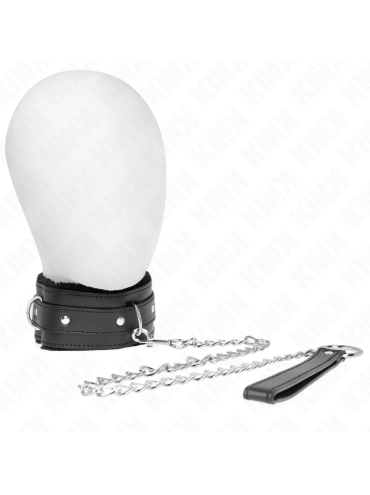 KINK COLLAR CON CORREA 65 CM CON RESTRICCIONES NEGRO AJUSTABLE 36 42 CM X 55 CM