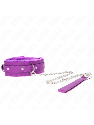 KINK COLLAR CON CORREA 65 CM CON RESTRICCIONES MORADO AJUSTABLE 36 42 CM X 55 CM