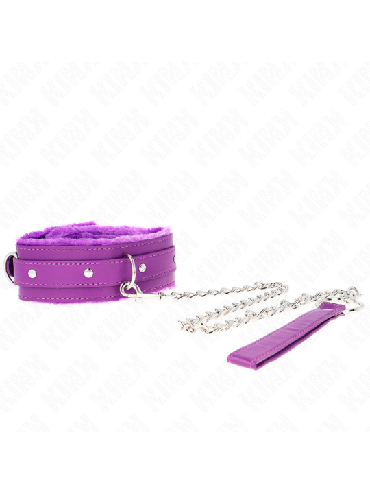 KINK COLLAR CON CORREA 65 CM CON RESTRICCIONES MORADO AJUSTABLE 36 42 CM X 55 CM