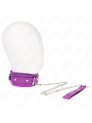 KINK COLLAR CON CORREA 65 CM CON RESTRICCIONES MORADO AJUSTABLE 36 42 CM X 55 CM