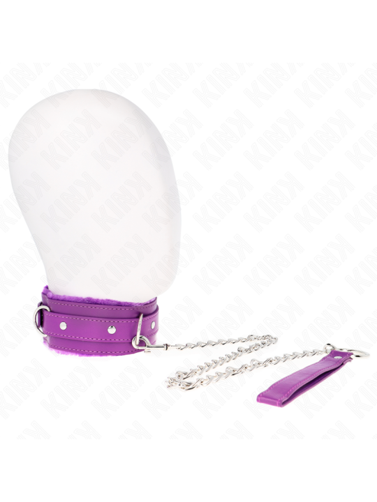 KINK COLLAR CON CORREA 65 CM CON RESTRICCIONES MORADO AJUSTABLE 36 42 CM X 55 CM