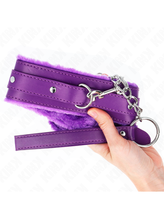 KINK COLLAR CON CORREA 65 CM CON RESTRICCIONES MORADO AJUSTABLE 36 42 CM X 55 CM