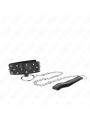 KINK COLLAR CON CORREA 65 CM CON TACHUELAS PLATEADAS MODELO 5 AJUSTABLE 36 43 CM X 5 CM