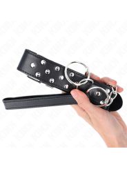 KINK COLLAR CON CORREA 65 CM REMACHE ANILLA NEGRO AJUSTABLE 36 50 CM X 38 CM