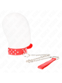 KINK COLLAR CON CORREA 65 CM REMACHE ANILLA ROJO AJUSTABLE 36 50 CM X 38 CM