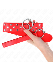 KINK COLLAR CON CORREA 65 CM REMACHE ANILLA ROJO AJUSTABLE 36 50 CM X 38 CM