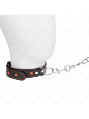 KINK COLLAR CON CORREA 65 CM DETALLES CORAZON 525 X 25 CM