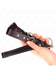 KINK COLLAR CON CORREA 65 CM DETALLES CORAZON 525 X 25 CM
