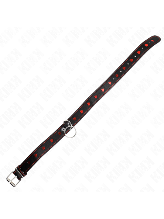 KINK COLLAR CON CORREA 65 CM DETALLES CORAZON 525 X 25 CM